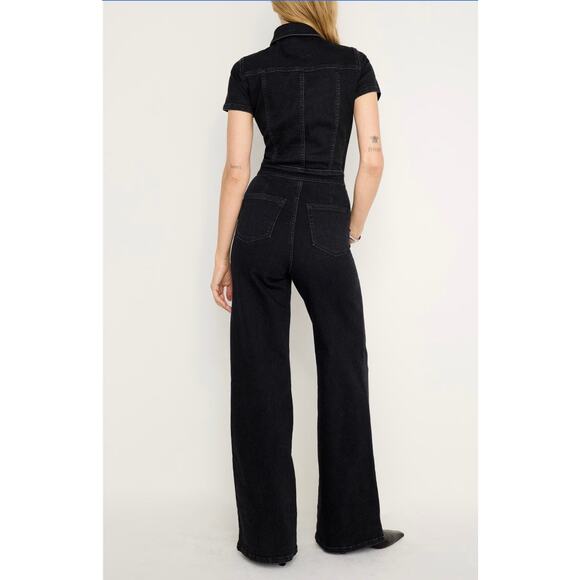 Good American Fit For Success Denim Jumpsuit - XS - NWT - Picture 2 of 8